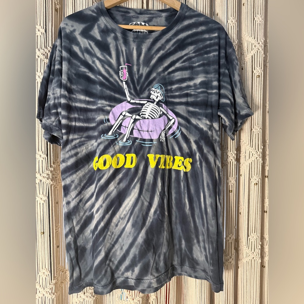 Call Your Mother Tie-Dye 'Good Vibes' Graphic T-Shirt